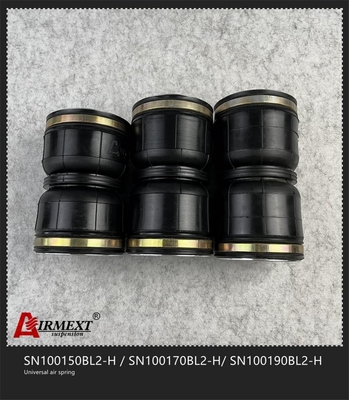 SN100150BL2-H Black Air Suspension Spring Double Convoluted Airbag Shock Absorber