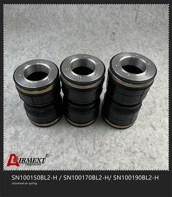 SN100150BL2-H Black Air Suspension Spring Double Convoluted Airbag Shock Absorber