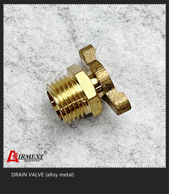 Air Compressor External Seat Air Tank Drain Cock Alloy Metal