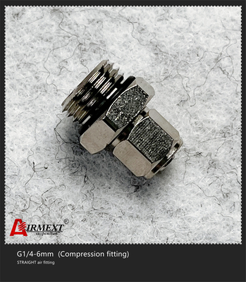 G1/4-6mm Quick Connect Air Fittings Straight Compression Fitting