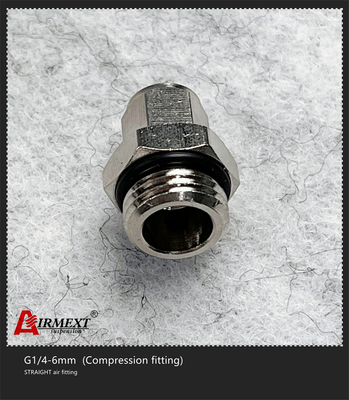 G1/4-6mm Quick Connect Air Fittings Straight Compression Fitting