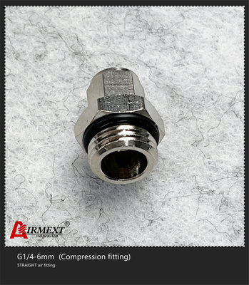 G1/4-6mm Quick Connect Air Fittings Straight Compression Fitting