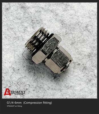 G1/4-6mm Quick Connect Air Fittings Straight Compression Fitting