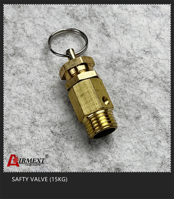Plastic Tubing Air Receiver Safety Valve 150 Psi Air Pressure Relief Valve