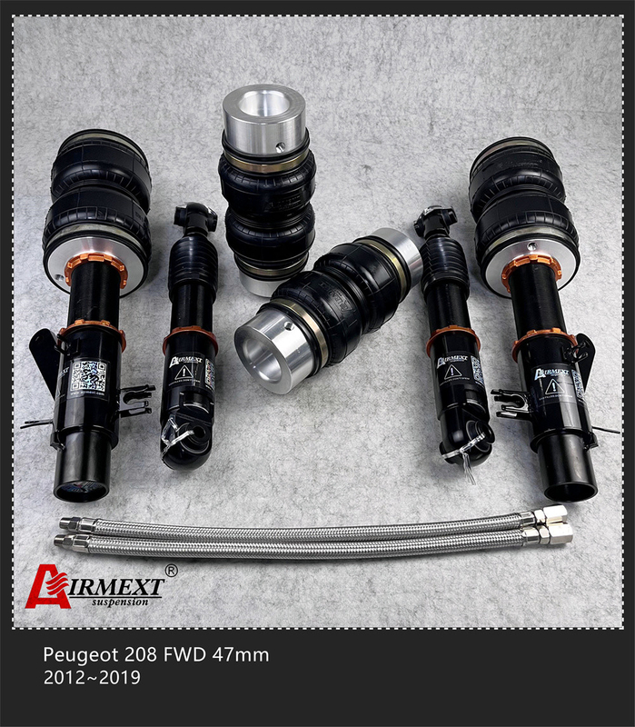 For Peugeot 208 FWD 47mm 2012-2019 air strut kit air suspension